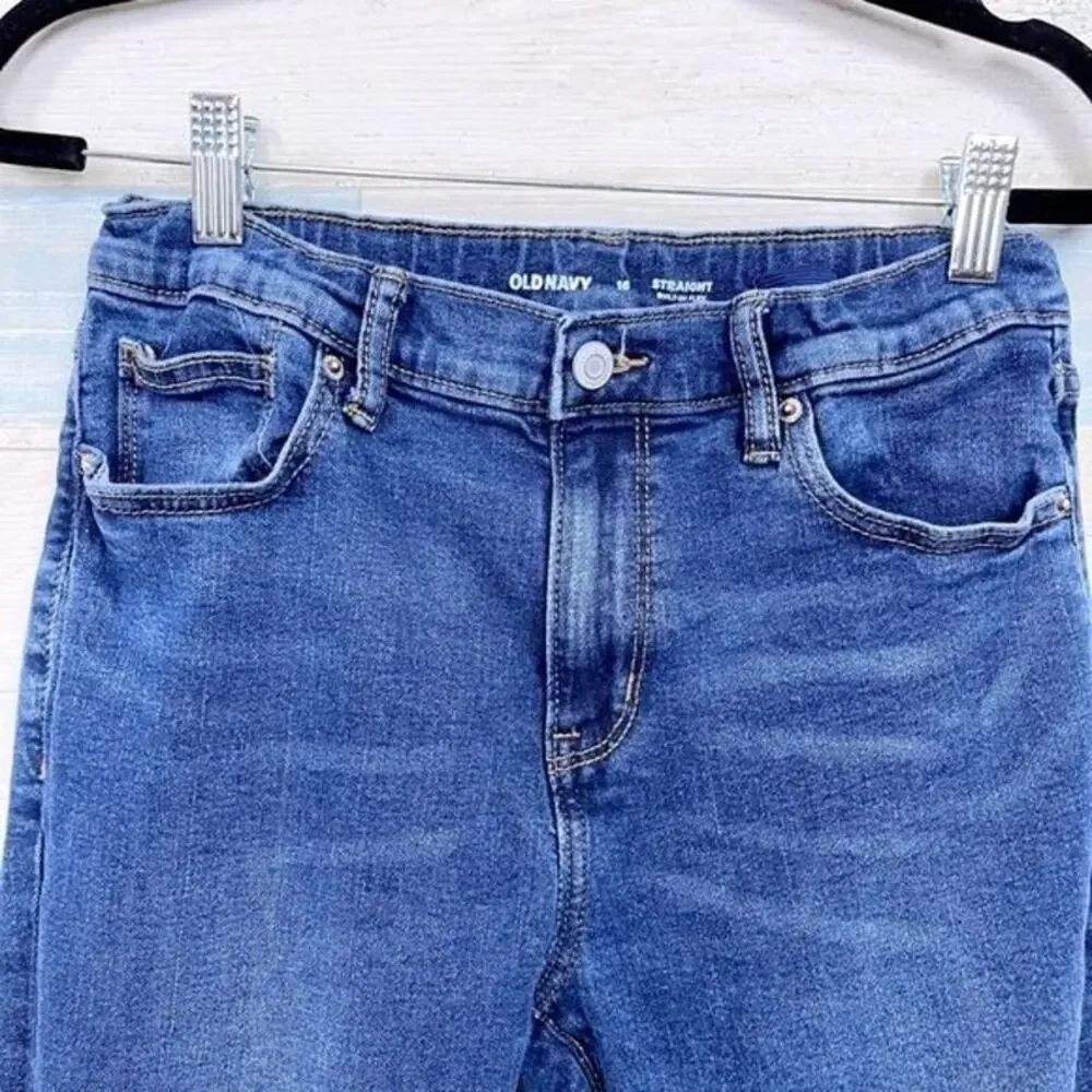 OLD NAVY Straight Leg Built In Flex Jeans Boys 16
